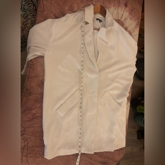 RW&CO Cream Textured Oversized Blazer • Minimalist Quiet Luxury Timeless M/L Fit - Picture 12 of 13